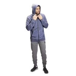 BAUER FLC 3D FULL ZIP HOODIE -Hockey Shop 1060272 0727 periwinkle 2