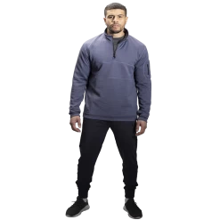 BAUER FLC 1/2 ZIP PERFORMANCE TOP -Hockey Shop 1060275 periwinkle 1