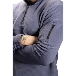 BAUER FLC 1/2 ZIP PERFORMANCE TOP -Hockey Shop 1060275 periwinkle 9