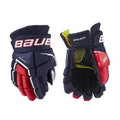Bauer Supreme 3S Junior Ice Hockey Gloves -Hockey Shop 3SJr.Navy Red