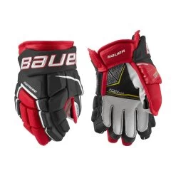 Bauer Supreme 3S Pro Junior Ice Hockey Gloves -Hockey Shop 3SProJr.Black Red White