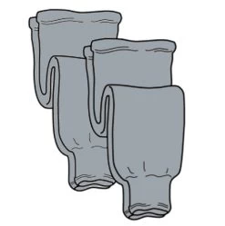 Pearsox Pro Weight Hockey Socks - Silver