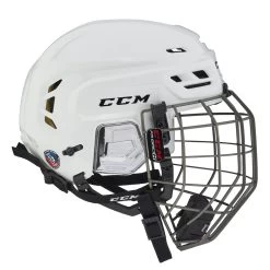 CCM Tacks 310 Senior Hockey Helmet W/ Cage -Hockey Shop HT310C WHT 3