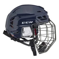 CCM Tacks 710 Senior Hockey Helmet W/ Cage -Hockey Shop HT710C NVY 3