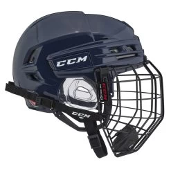 CCM Tacks 910 Hockey Helmet With Cage -Hockey Shop HT910C NVY 3