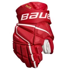 Bauer Vapor HyperLite Junior Ice Hockey Gloves 23 Bauer Vapor HyperLite Junior Ice Hockey Gloves -Hockey Shop HYPERLITE JR FRONT RED1