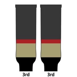 Pearsox NHL Pro Weight Hockey Socks (MTO) - Las Vegas -Hockey Shop LasVegas PWVEG3 3rdBlack