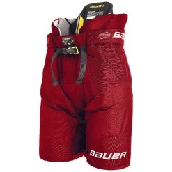Bauer Supreme Mach Senior Ice Hockey Pants -Hockey Shop MACH SR Front Red