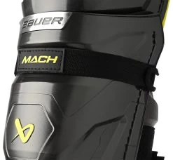 Bauer Supreme Mach Senior Ice Hockey Shin Guards -Hockey Shop MACH SR anchor strap detail