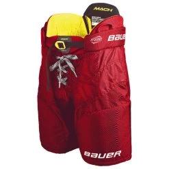 Bauer Supreme Mach Youth Ice Hockey Pants -Hockey Shop MACH YTH front RED