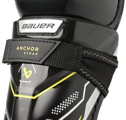 Bauer Supreme Mach Youth Ice Hockey Shin Guards -Hockey Shop MACH YTH strap detail 02