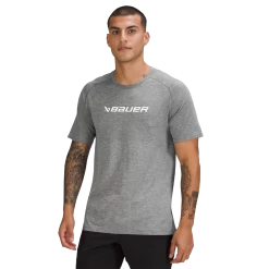BAUER // Lululemon Metal Vent Tech Short Sleeve Tee SS22 19 BAUER // Lululemon Metal Vent Tech Short Sleeve Tee SS22 -Hockey Shop MetalventSS grey 1