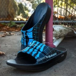 BAUER | OOFOS SLIDE - SKELETON SPORT SENIOR -Hockey Shop OOFOSskeleton Black 07