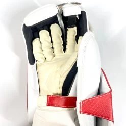 Bauer Supreme UltraSonic - New Pro Stock Goalie Blocker (White/Red/Yellow) -Hockey Shop Photo2023 04 27 20648PM a9566020 1d42 4b6a 88ad fc3be60e3114