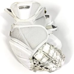 Bauer Supreme UltraSonic - Used Pro Stock Full Right Goalie Glove (White) -Hockey Shop Photo2023 04 27 42841PM