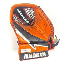 Vaughn Velocity V9 - Used Pro Stock Goalie Glove (Orange/Black/White)