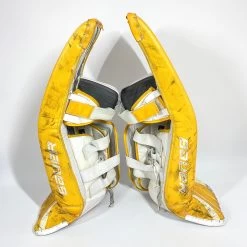 Bauer Supreme UltraSonic - Used Pro Stock Goalie Full Set (White/Yellow) -Hockey Shop Photo2023 05 04 20557PM