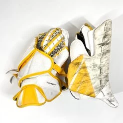 Bauer Supreme UltraSonic - Used Pro Stock Goalie Full Set (White/Yellow) -Hockey Shop Photo2023 05 04 20949PM