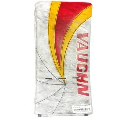 Bauer Vaughn Velocity V9 - Used Pro Stock Goalie Blocker (White/Red/Yellow)