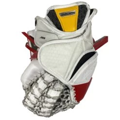 Bauer Supreme 2S Pro - Used Pro Stock Goalie Glove (White/Red/Yellow) -Hockey Shop Photo2023 05 04 40152PM