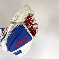 CCM Extreme Flex IV - Used Pro Stock Goalie Pads - Full Set (White/Blue/Red) -Hockey Shop Photo2023 05 04 43956PM
