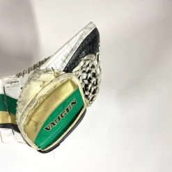 Vaughn Ventus SLR 2 - Used Pro Stock Goalie Pads - Full Set (White/Green/Gold) -Hockey Shop Photo2023 05 23 50243PM