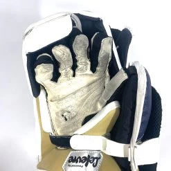Used CCM Premier II - Pro Stock Goalie Blocker (White/Gold/Navy) -Hockey Shop Photo2023 06 01 43325PM