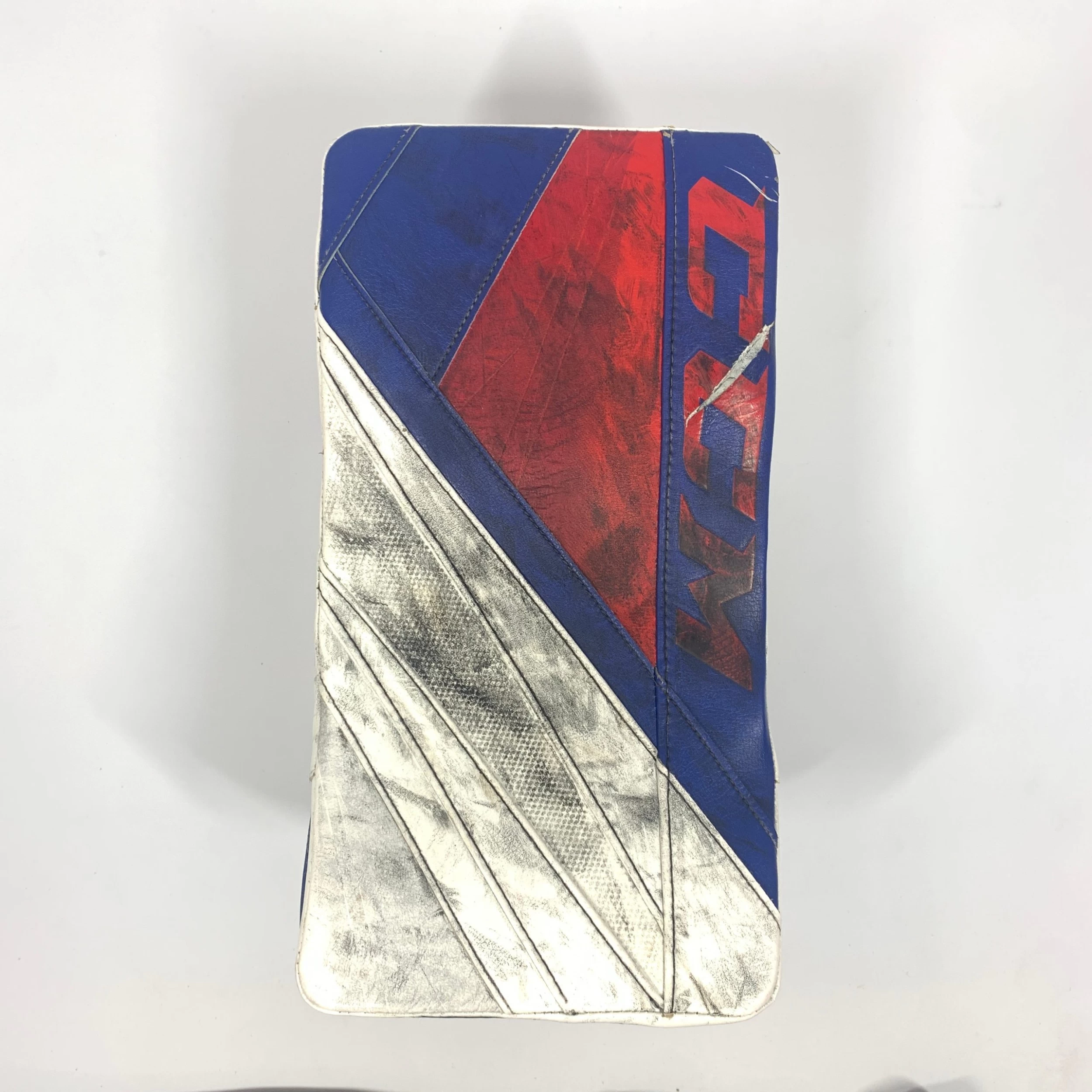 Used CCM Extreme Flex 5 - Pro Stock Goalie Blocker (White/Red/Blue) 1 Used CCM Extreme Flex 5 - Pro Stock Goalie Blocker (White/Red/Blue)