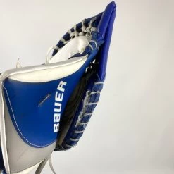 Bauer Supreme Ultrasonic - Used Pro Stock Goalie Glove - (Blue/White) -Hockey Shop Photo2023 06 14 23639PM