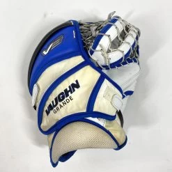Vaughn Velocity V9 - Used Pro Stock Goalie Glove - (White/Purple/Blue) -Hockey Shop Photo2023 06 14 31033PM
