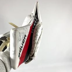 Bauer Supreme Mach - Used Pro Stock Goalie Glove (White/Red/Black) 7 Bauer Supreme Mach - Used Pro Stock Goalie Glove (White/Red/Black) -Hockey Shop Photo2023 06 15 35347PM