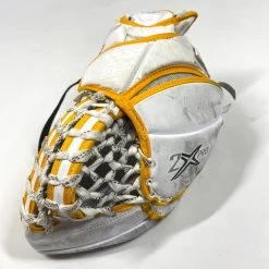 Bauer Vapor 2X Pro - Used Pro Stock Goalie Glove (White/Yellow/Red) -Hockey Shop Photo2023 06 15 41046PM