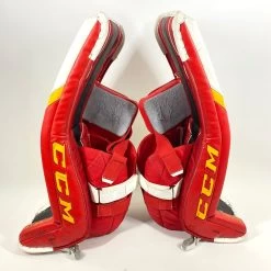 CCM Extreme Flex 5 - Used Pro Stock Senior Goalie Full Set - Full Right (White/Black/Red/Yellow) -Hockey Shop Photo2023 07 28 101004AM