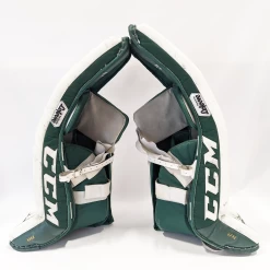 CCM Premier - Used Pro Stock Goalie Pads (Green/White) -Hockey Shop PremG4
