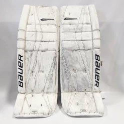 Bauer Reactor - Used Pro Stock Goalie Pads (White)