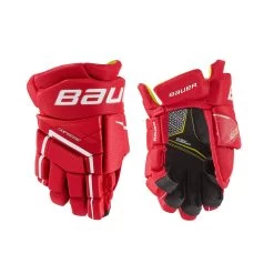 Bauer Supreme Ultrasonic Youth Ice Hockey Gloves -Hockey Shop UltraSonicYthRed
