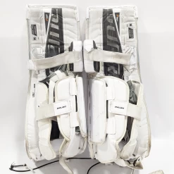 Bauer Supreme Ultrasonic - Used Pro Stock Goalie Leg Pads (White) -Hockey Shop WHTUsonic4