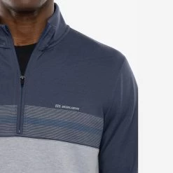 BAUER // TRAVIS MATHEW HECKLE DECK 1/2 ZIP -Hockey Shop heckledeck grey 4