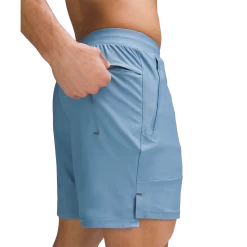BAUER // Lululemon LICENCE TO TRAIN SHORT 7 LINERLESS -Hockey Shop lttshort blue 3