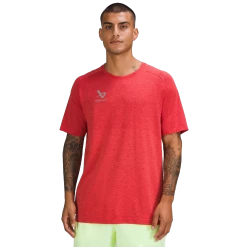 BAUER Lululemon METAL VENT TECH SHORT SLEEVE FW22 35 BAUER Lululemon METAL VENT TECH SHORT SLEEVE FW22 -Hockey Shop metalvent red 1