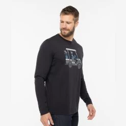 BAUER // TRAVIS MATHEW SLED SHACK LONGLSEEVE TEE -Hockey Shop sledshack black 2