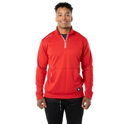 BAUER TEAM FLEECE 1/2 ZIP SENIOR -Hockey Shop teamfleece red 1