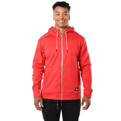 BAUER TEAM FLEECE ZIP HOODIE SENIOR -Hockey Shop teamziphoodie red 1