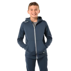 BAUER TEAM FLEECE ZIP HOODIE YOUTH -Hockey Shop teamziphoodiey navy 1